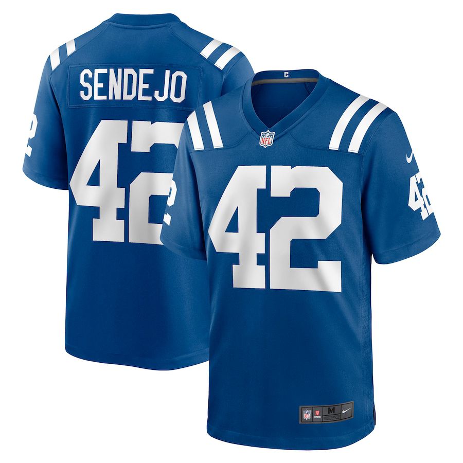 Men Indianapolis Colts #42 Andrew Sendejo Nike Royal Game NFL Jersey